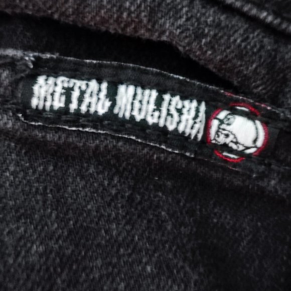 Metal Mulisha Bosch Jeans distressed black men's size 32x30 - Picture 10 of 12